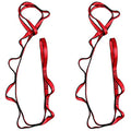 2Pcs Adjustable Anti-Gravity Chrysanthemum Swing Flying Stretch Belt Rope Climbing Daisy Chains Extension Yoga Belt Hanging - color: Red, size: 1.8M