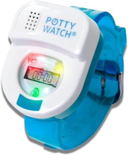 Potty Watch for Kids Potty Training - Potty Training Watch with 3 Fun Flashing Lights and Music - Water-Resistant Watch - Potty Watch Remind Kids Every 30, 60 or 90 Minutes - Blue - color: Blue, size: Watch + Battery Replacement Kit