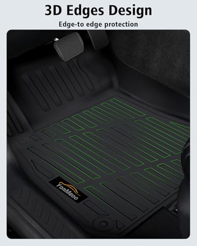 Floor Mats & Cargo Liner Custom Fit for Nissan Sentra 2026, Door Sill Guards, All Weather TPE Rubber Anti-Slip 1st & 2nd Row & Trunk Mat Floor Liners for Sentra 2026 Accessories, Black - size: For Nissan Sentra 2026