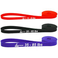 LEZER Resistance Bands - Pull Up Bands for Home Gym Fitness, Stretching, Physical Therapy & Training - Includes Instruction - color: 08 - 3 Colors - Middle sets