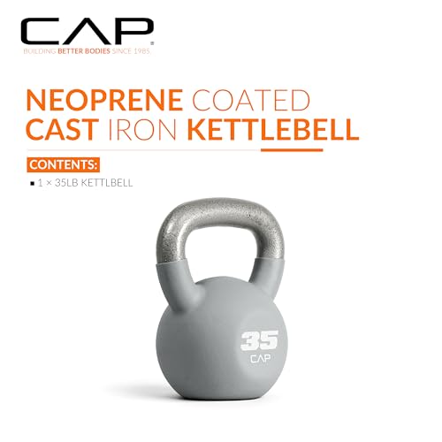 CAP Neoprene Coated Kettlebells - Multiple Sizes - size: 35.0 Pounds