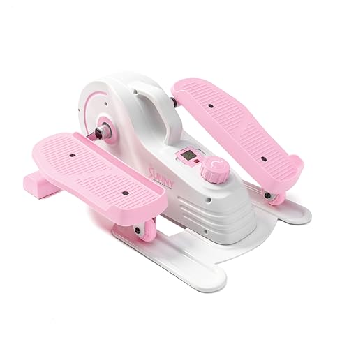 Sunny Health & Fitness Under Desk Pedal Elliptical Machine Leg Exerciser - color: Pink
