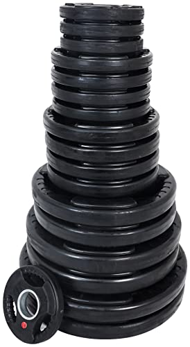 BalanceFrom Cast Iron Olympic 2-Inch Plate Weight Plate for Strength Training, Weightlifting and Crossfit, Multiple Packages - color: Style #5, style: F. 280LB Set