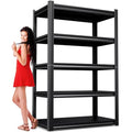 71" Hx35 Wx16 DMetal Garage Shelving-2500LBS 5 Tier Storage Shelves,Adjustable Heavy Duty Shelving Unit and Storage Large Rack,Utility Steel Shelf for Shop Warehouse Industrial Pantry Basement - size: Metal/35"Wx16"Dx71.2"H