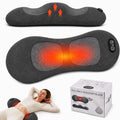 3-in-1 Cordless Lumbar Support Pillow with Heat, Vibration and Traction, Electric Lower Back Massager for Pain Relief Deep Tissue, Decompression Back for Chair, Bed, Car