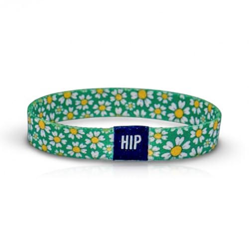 Thick Hair Ties for Men, Durable Hair Bands, Non-Slip, Stylish & Versatile Bracelet, Waterproof Bracelets & Summer Bracelets for Surf, Beach & Everyday Wear (Flower Lovin' Green) - color: Flower Lovin' Green