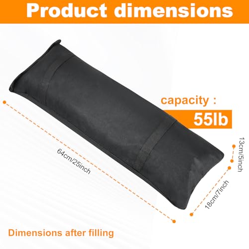 Umbrella Base Weight Sandbags Set of 2,Sand Bags for Outdoor Umbrella Base, Heavy Duty Umbrella Base Weight,for Cantilever Patio Umbrella, Trampoline,Gazebos - size: 29‘’*11‘’(2pcs)