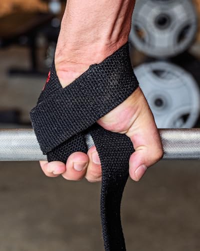Minimalist Cotton Lifting Straps – Heavy Duty Deadlift Straps with Reinforced Stitching
