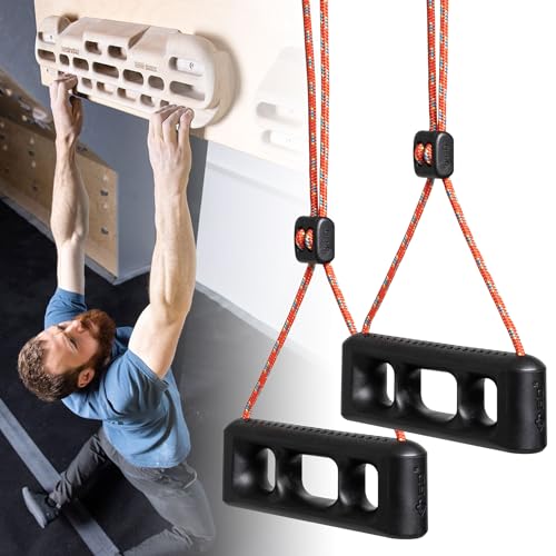 GD Fly Grip Pull Up Handles LAT Pull Down Attachments Nuetral Grip Cable | Nuetral grip Pull up bar, T-bar row Handle, 90 angle rotating, Barbell, Deadlift, Cable attachment, d handle tricep rope - color: Climbing Grip