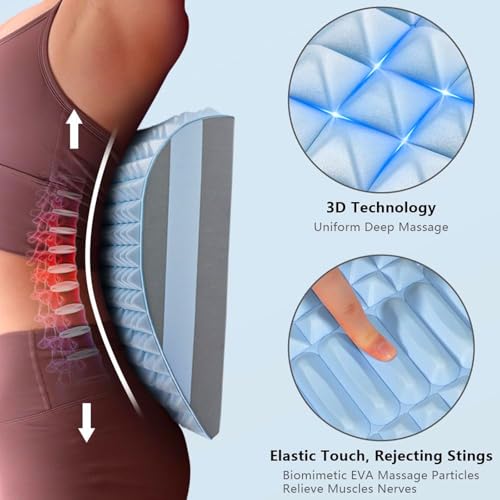Refresh Neck and Back Stretcher Posture Corrector for Neck Pain Relief, Lower Back, Upper Back and Shoulder (Blue) - color: Blue