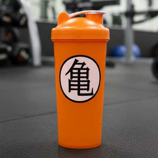 DBZ Kame Logo Shaker Cup - 28 Ounce Mixer Bottle for Protein & more - Dragon Goku Ball Z