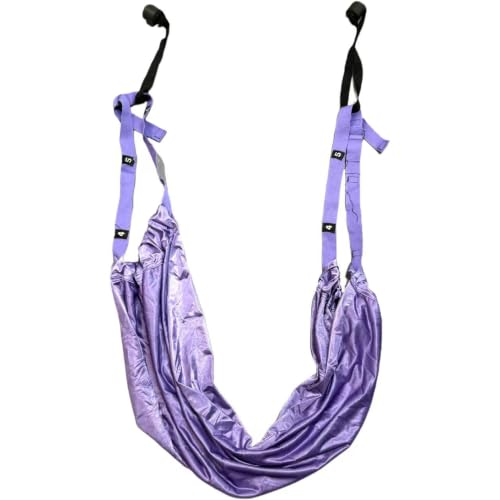 Door Swing Yoga Silk Yoga Strap for Home Aerial Flexibility Training | Soft silky fabric, door mounted design, full body stretch, aerial yoga workout for adults & dancers