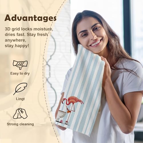 Kitchen Towels, Tea Towels, car Drying Towels, Wood Floor Drying Towels 410 - color: Flamingo - 8