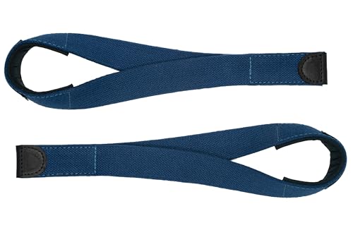 WARM BODY COLD MIND V2 Lifting Wrist Straps for Weightlifting - Hand Straps for Powerlifting, Weight Lifting, Bodybuilding Functional/Cross Training, Deadlift Gym Bar, Cotton - color: PRO Blue