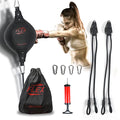 Flex Double End Punching Bag - Bungee Cords w/Special Flex Adjustable System - Durable Bladder Speed Bag - Boxing Training Equipment for Adults - Home Gym Accessories - style: Elliptical