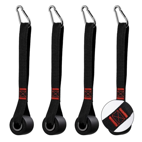 Slim Panda Door Anchor Strap for Resistance Bands, Door Exercise Equipment with Secure Buckle & No Drill Setup, Multi Point Anchor Gym Attachment, Portable Door Resistance Bands for Home Gym Workouts - style: Door Anchor 4 Pack