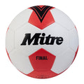 Mitre Recreation Soccer Ball - color: Final - White/Bib Red, size: 4