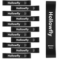 Hollowfly 12 Pcs Latex Resistance Loop Exercise Bands for Booty Workout Stretch Exercise Bands Non Slip for Legs Squat Resistance Loop Women Men Starter Butt Hip Thigh Fitness - color: Black, style: Heavy