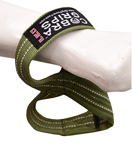 Deadlift Straps Figure 8 Loop Lifting Straps The #1 Choice for Power Lifters weightlifters workout Enthusiasts - color: Green, size: 80 cm 8.0"+ And Up Wrist Circumference