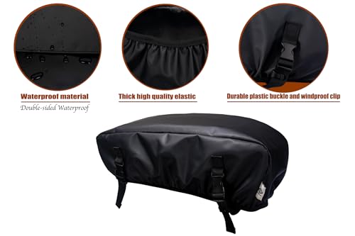 Small Winch Cover, Weather Resistant Dustproof Cover Ideal for Electric Winches 2500 to 5500 lbs, Heavy Duty Waterproof UV-resistant Winch Protective Cover, Indoor/Outdoor Use