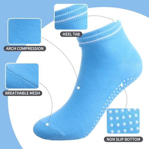 Halloscume Yoga Mat Bag Set for Women Including Yoga Tote Bag (Without Mat) Booty Resistance Bands Non Slip Sports Socks Silicone Ties for Pilates Travel Workout Office Home Gym - color: Blue