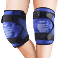 NEWGO Ice Pack for Knees Injuries Reusable, 360° Full Wrap, 2 Pack, Blue | Y-shaped Strap Stays Put, Reusable for Knee Replacement, ACL, Arthritis, Swelling, and Sports Injuries, 21.7" x 9.8" - color: Regular Blue 2-pack