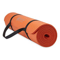 Gaiam Thick Yoga Mat, Exercise & Fitness Mat with Easy-Cinch Carrying Strap | Non-Slip NBR Foam | Joint Cushioning | Yoga, Pilates, Fitness & Floor Workouts | 72"L x 24"W - color: Orange