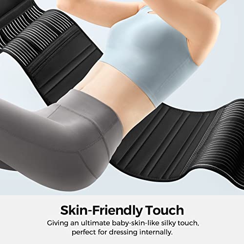 FREETOO Back Braces for Lower Back Pain Relief with 6 Stays, Breathable Back Support Belt for Men/Women for work , Anti-skid lumbar support belt with 16-hole Mesh for sciatica(S) - size: Small (Pack of 1)