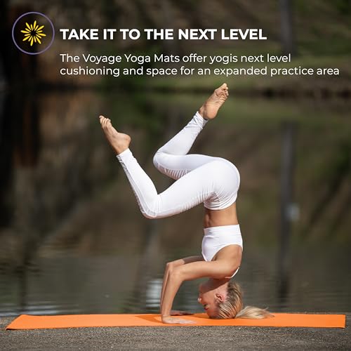 Voyage 5mm Studio Yoga Mats, 6 Pack, 72x24in - color: Orange