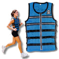 Hyperwear HyperVest ELITE Adjustable Weighted Vest for Women and Men — Thin Steel Weights, Stretch CORDURA Fabric — Weight Vest for Walking, Running, Strength Training - size: Small 10 Pounds Blue