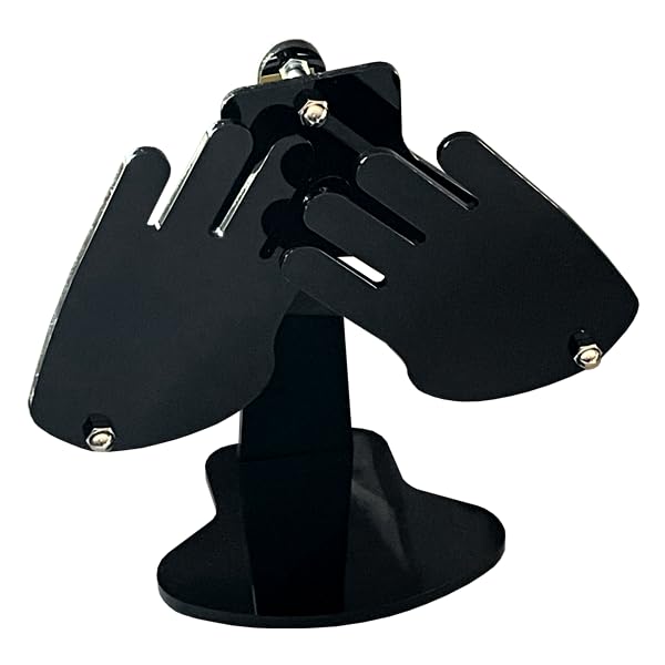 Collectible Glove Display - Mount or Desk Stand Adjustable Hands Floating Ideal for Football Receiver & Lineman, Baseball, Soccer Gloves - size: Desktop Display