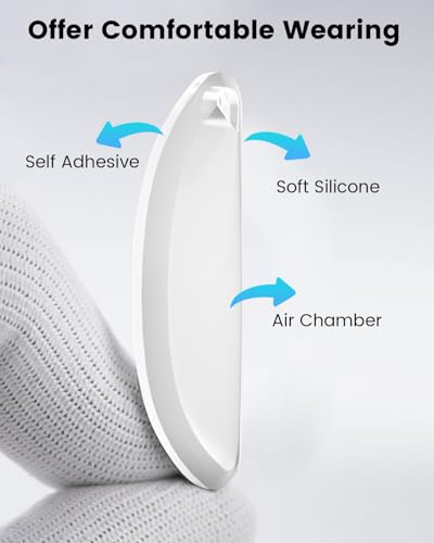 Compatible with Ray-Ban Meta Wayfarer Eyeglass Nose Pad, 8 Pairs Soft Silicone Anti Slip Replacement Nose Pads - color: Clear