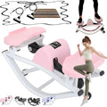 Rock Stepper Side to Side Pink Lateral Rocking Stepper Side to Side with Digital Display Rock Stepper Exercise Machine with Resistance Bands,Home Workout Machine (Pink, Sets) - color: PINK