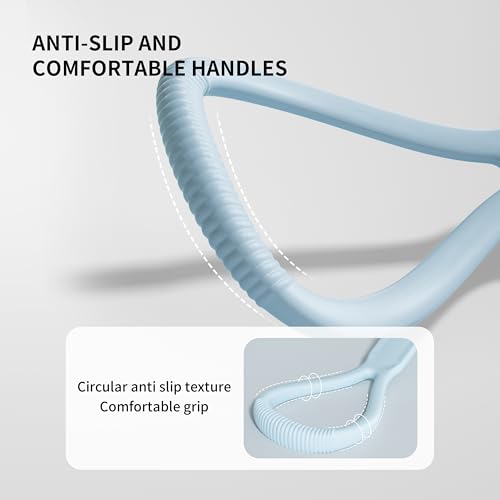 PROIRON Figure 8 Resistance Bands with Handles Exercise Band Stretch Bands for Yoga arm Chest and Shoulder Stretch 8 Shaped Resistance Band for Women - color: Medium-Blue, size: Standard