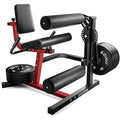 Leg Extension and Curl Machine, 4 in 1 Lower Body Workout Machine, Adjustable Leg Curl Machine with Plate Loaded, Leg Extension Machine with Exercise Bench, Home Gym Weight Machine - style: Red-Z2