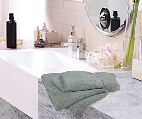 Utopia Towels 6 Pack Premium Hand Towels Set, 16 by 28 inches, 100% Ring Spun Cotton, Ultra Soft and Highly Absorbent 600GSM Towels for Bathroom, Gym, Shower, Hotel, and Spa, Cool Grey - color: Cool Grey, size: 6 Hand Towels