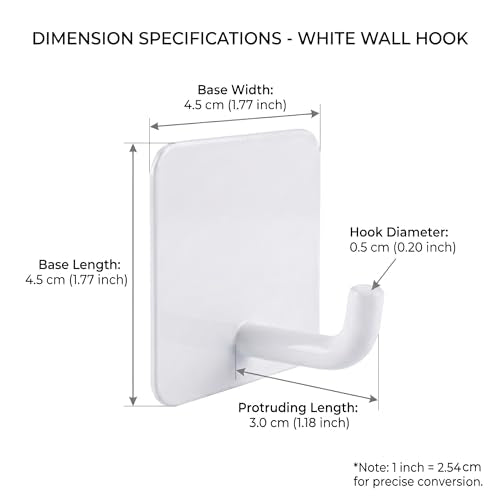 Stainless Steel Adhesive Wall Hooks for Hanging, Heavy Duty Waterproof Stick On for Bathroom Kitchen Shower, Self Adhesive for Towels, Keys, Hats, Robes - 8 Pack (White and Black) - color: 03-whiteblack