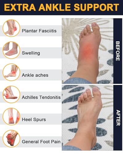5 Pairs Copper Compression Socks for Women & Men - Ankle Plantar Fasciitis Arch Support Running Socks for Athletic - color: 04 a White, size: Large-X-Large