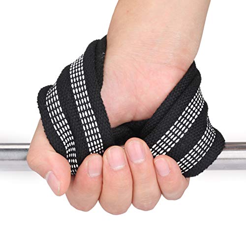 Figure 8 Lifting Straps for Deadlift,Weightlifting,Strongman,& Cross Training Strong Weightlifting Wrist Wraps - color: Black, size: Small