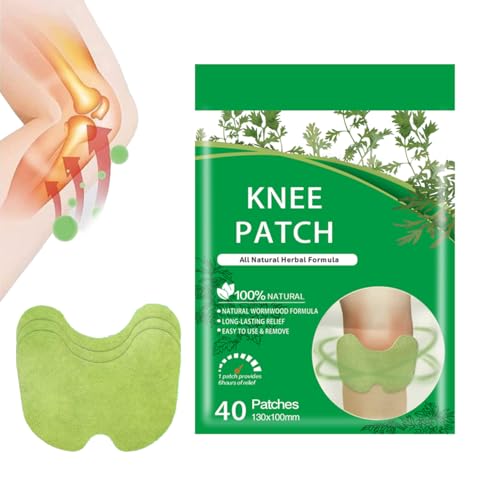 Natural Knee Joint Patches, Herbal Patch Pad Balance,Mugwort Herbal Knee Patches,Long-Lasting Knee Comfort, Knee Joint Relief Patches (patch40pc) - size: patch40pc