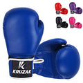 Kruzak Boxing Gloves for Men & Women, Sparring & Kickboxing Gloves, Muay Thai & MMA Gloves, 8-16 oz - color: Blue, size: 16 oz