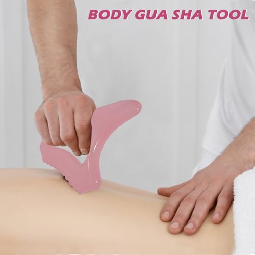 Body Gua Sha Tool for Cellulite Remover Muscle Pain Relief, Lymphatic Drainage Massager for Body Shaping, Muscle Pain Relief Pink - size: Gua Sha Tool-A