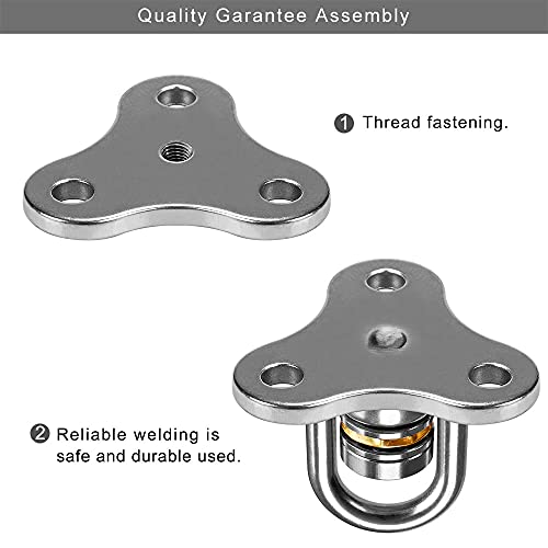 SELEWARE 360° Swivel Hanger with Bearing & Carabiner, Heavy Duty Hook for Tire and Saucer Swings, Indoor Outdoor Playground Hardware Accessories - color: Bearing Swing Hanger, 1 Pack