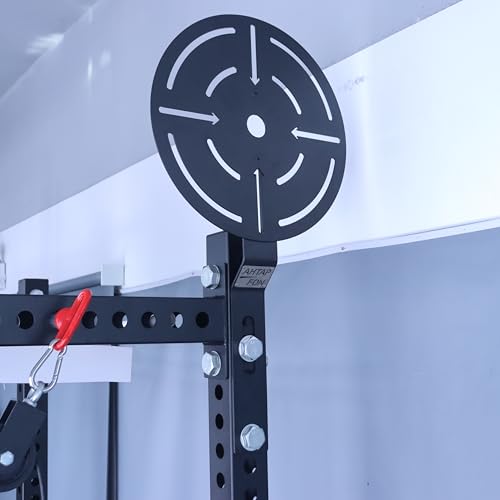AHTAPFON Wall Ball Target for Rack Mounted with Extension,Medicine Ball Target for Power Rack Attachments,Home Gym Exercise Ball Squash Fitness for Enhance Explosive Power - size: 0.7″/18mm Hole