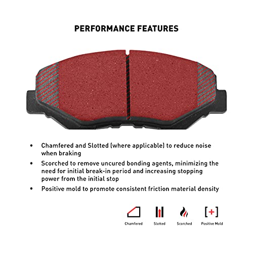 Dynamic Friction Company Front 4000 HybriDynamic Brake Pads 4000-2310-00 - style: 4000 HybriDynamic Pads
