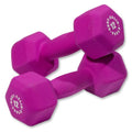Body-Solid Tools Neoprene Dumbbell for Weight and Aerobic Strength Training, Pilates & Physical Therapy, Hand Weights for Men and Women, Commercial and Home Gym Free Weights Hex End Dumbbells - color: 12lbs.Purple