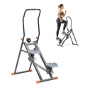 RYGEO Stair Steppers with Resistance at Home Gym, Folding Vertical Climber Cardio Exercise Machine, Stair Climber for Full Body Workout with LED Display