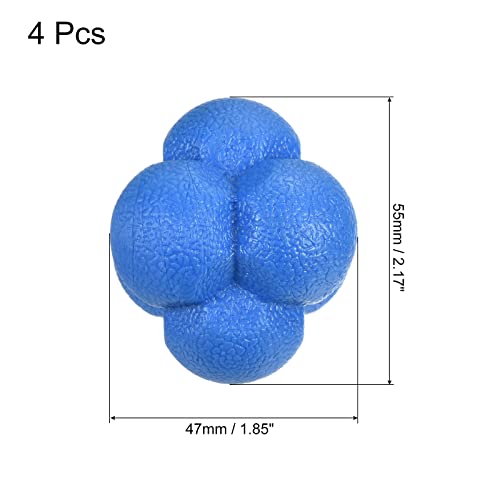 PATIKIL Bounce Reaction Balls Coordination Training Ball Agility Trainer, TPR High Difficulty, for Speed Reflex - color: Blue