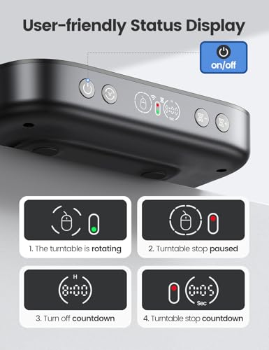 meatanty Undetectable Mouse Mover with APP Remote Control and Timer Function, Super-Silent Mouse Jiggler Device Move Randomly, Automatic Wiggler Shaker Giggler Keep Computer Laptop Active - style: Mechanical Mouse Jiggler with App