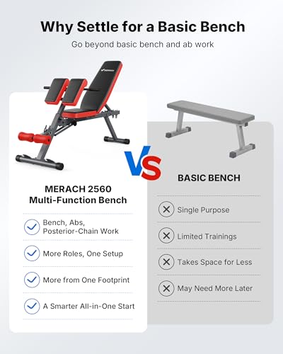 MERACH Roman Chair Back Extension, Adjustable Weight Bench, Home Gym Sit Up Bench for Glutes & Ab Workouts, Back Extension Machine, Hyperextension Roman Chair for Lower Back Pain Relief - size: Pro Max
